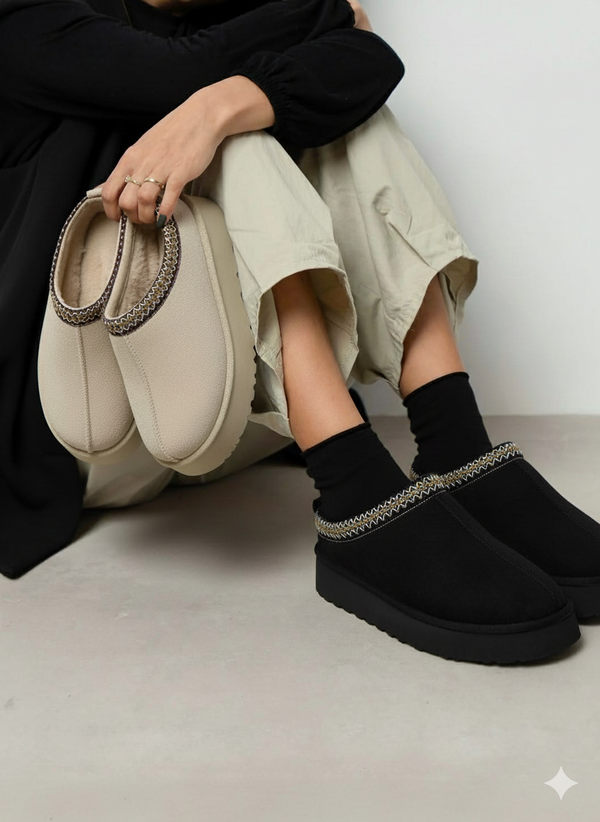 Rue slides black high