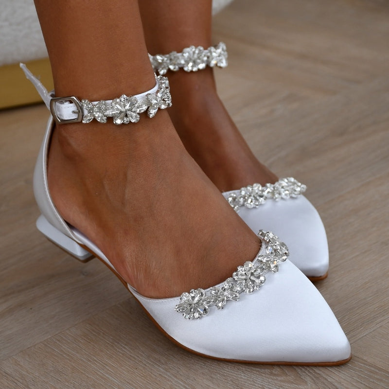 Esra White Sandals