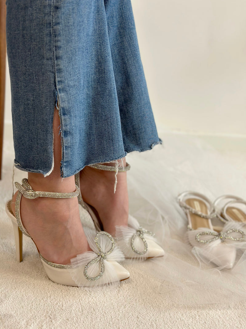 Galata heels white