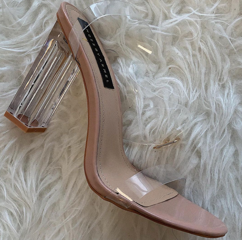 New perspex heels