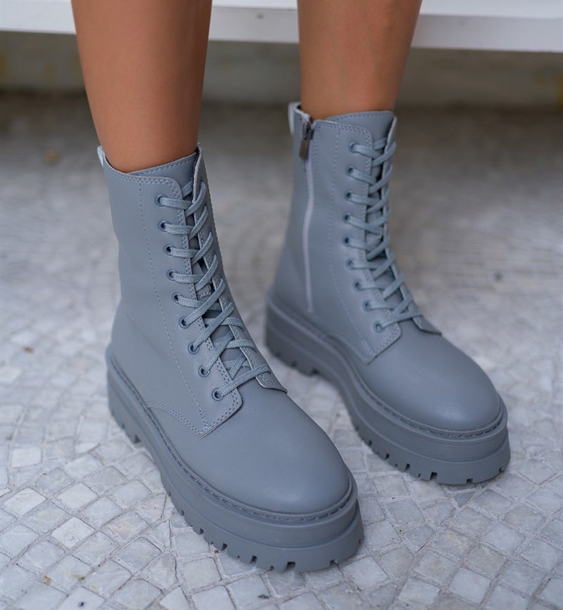 Storm grey boots